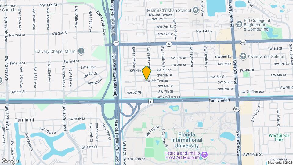 11430 SW 5th Terrace Map and Location Details