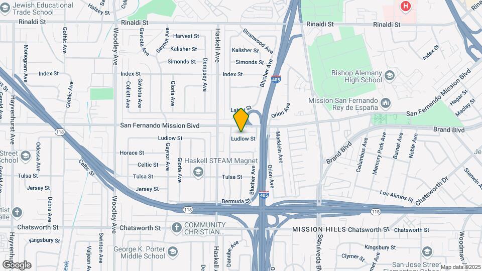 15707 Ludlow St Mapa y Detalles de la Ubicación