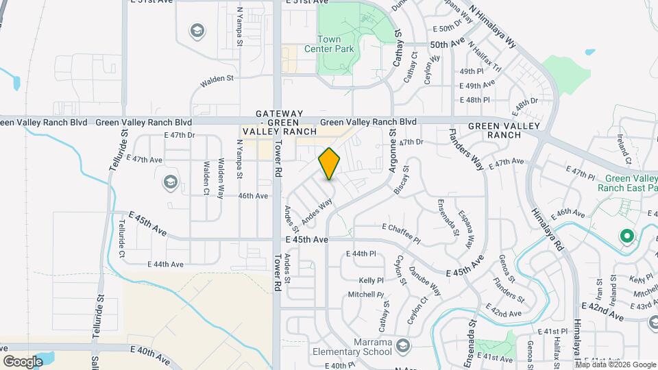 18644 E 47th Ave Map and Location Details