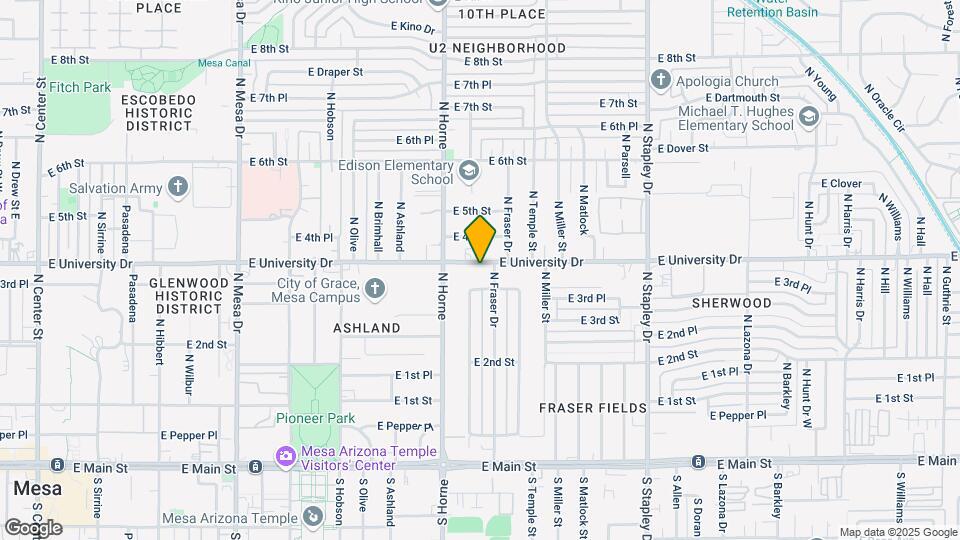 845 E University Dr Map and Location Details