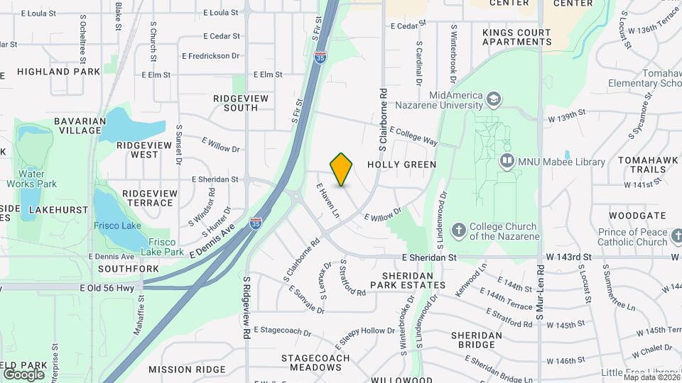 1427 E Willow Dr Map and Location Details