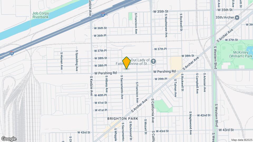 2942 W Pershing Rd Map and Location Details