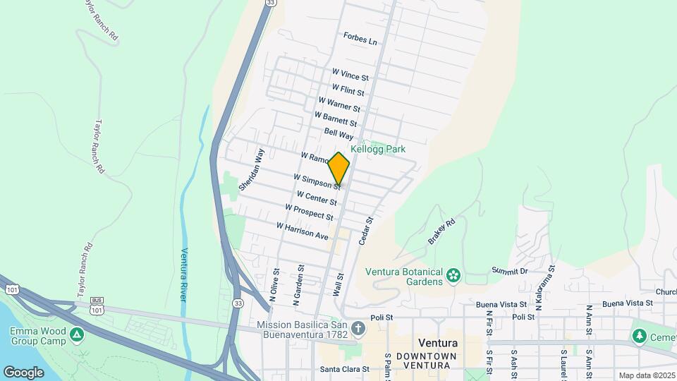24 W Simpson St Mapa y Detalles de la Ubicación