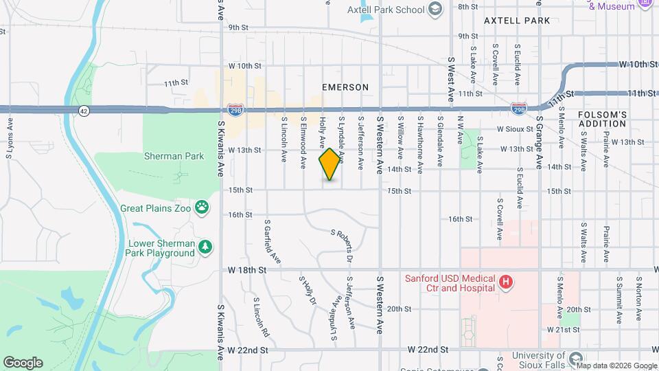 2108 W 15th St Map and Location Details