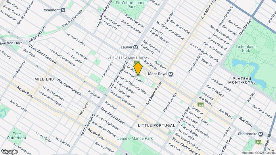 4753 Henri-Julien Av Map and Location Details