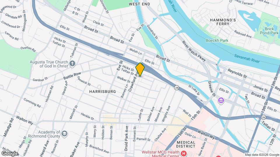 1732 Telfair St Map and Location Details