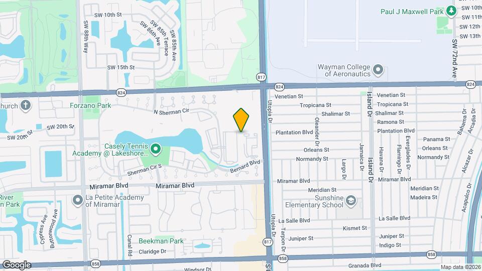 8121 SW 21st Ct Map and Location Details