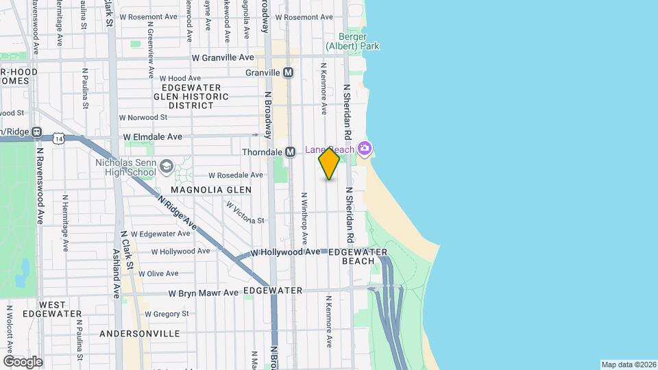 5859 N Kenmore Ave, Unit 2S Map and Location Details