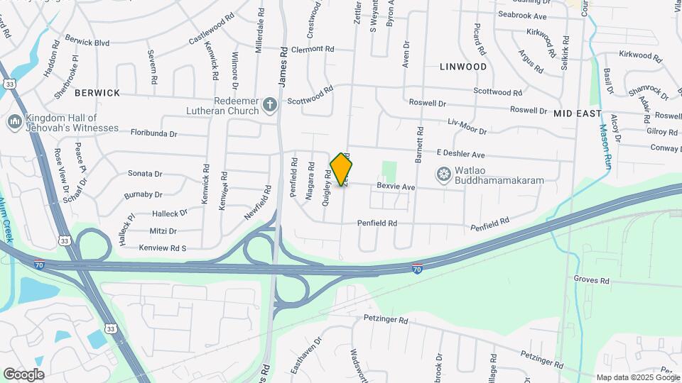 1749 Zettler Rd Map and Location Details