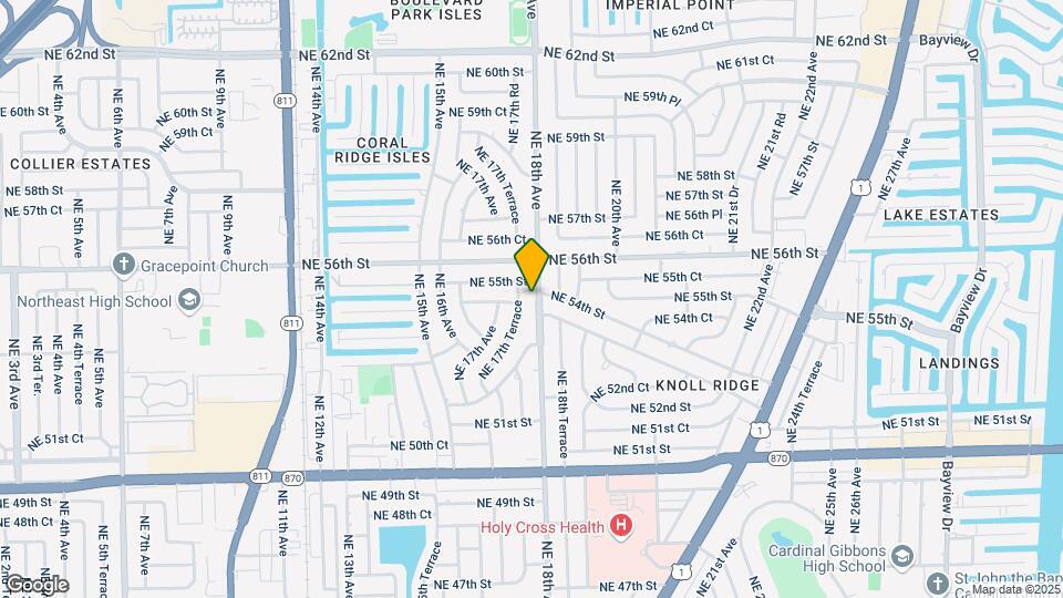5401 NE 18th Ave Map and Location Details