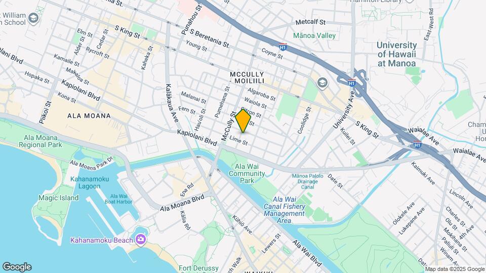 747 Wiliwili St Map and Location Details