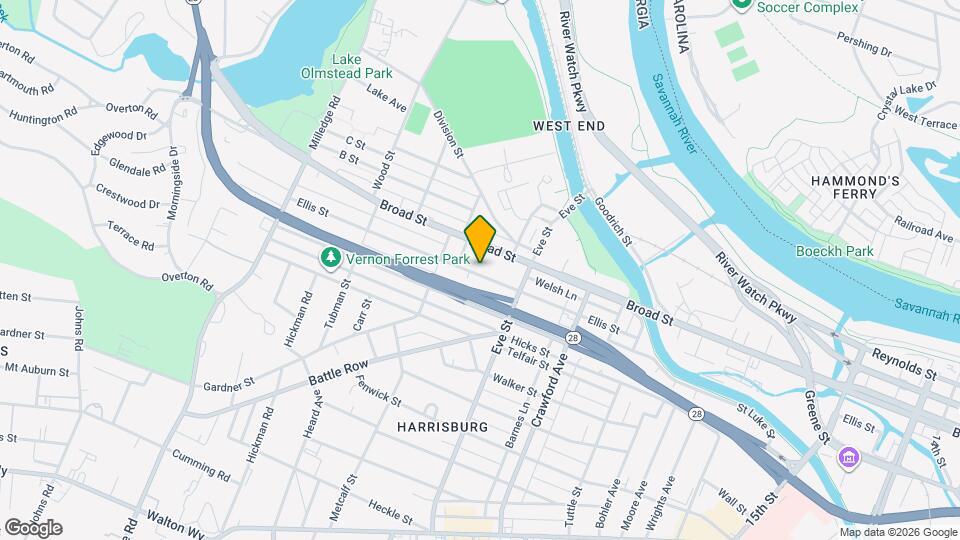 1945 Ellis St Map and Location Details