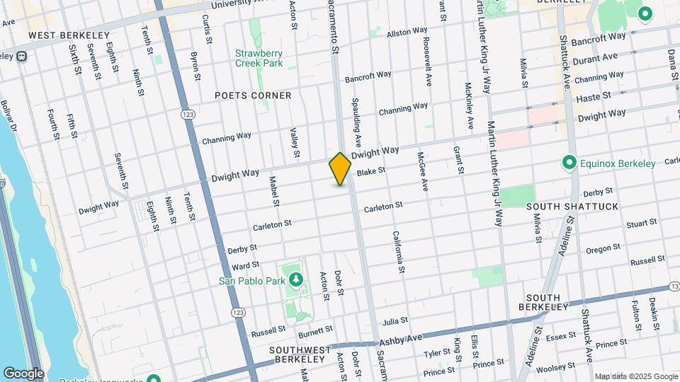 1435 Parker St Map and Location Details
