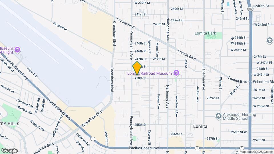 2357 250th St, Unit Back Map and Location Details
