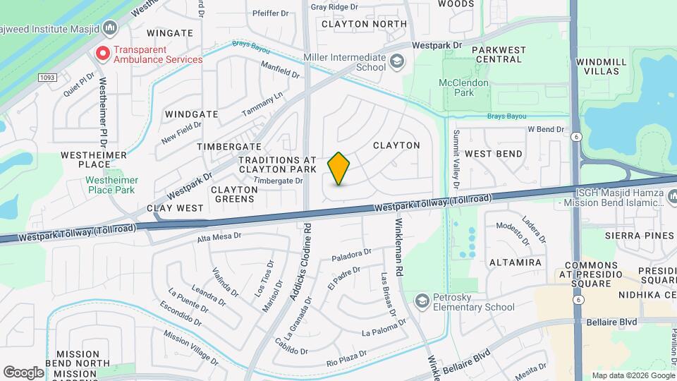 15315 Cedar Ridge Dr Mapa y Detalles de la Ubicación