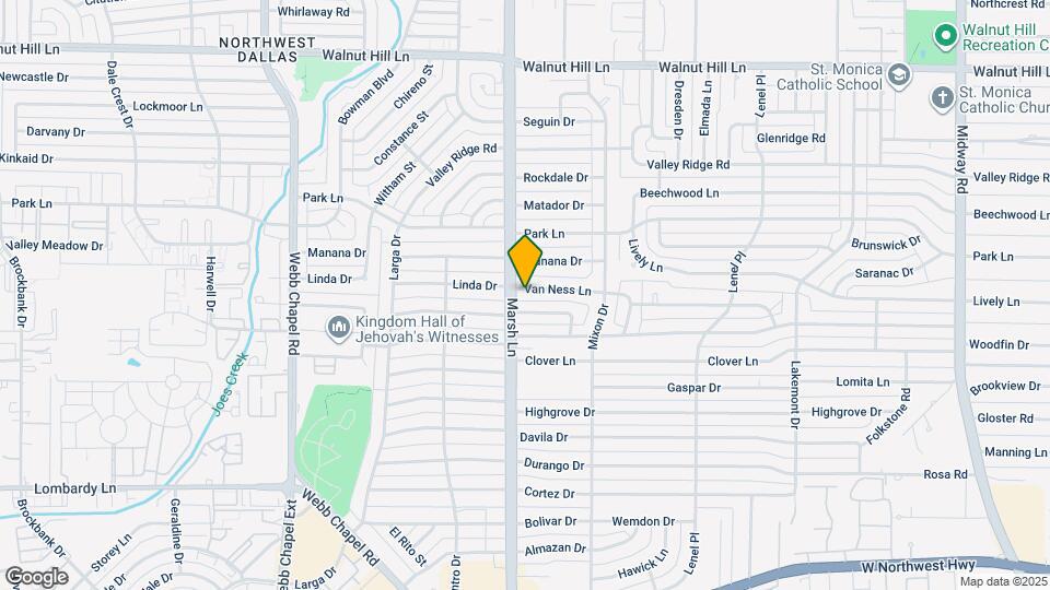 3708 Van Ness Ln Map and Location Details