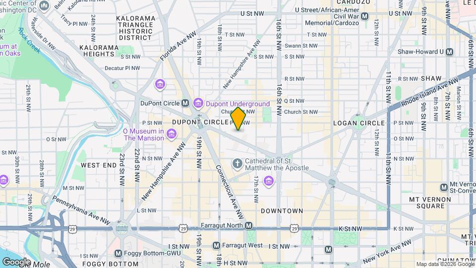 1727 Massachusetts Avenue Northwest #209, Washingt, Unit 209 Map and Location Details