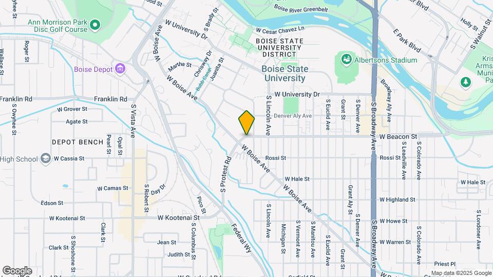 1825 W Beacon St Map and Location Details