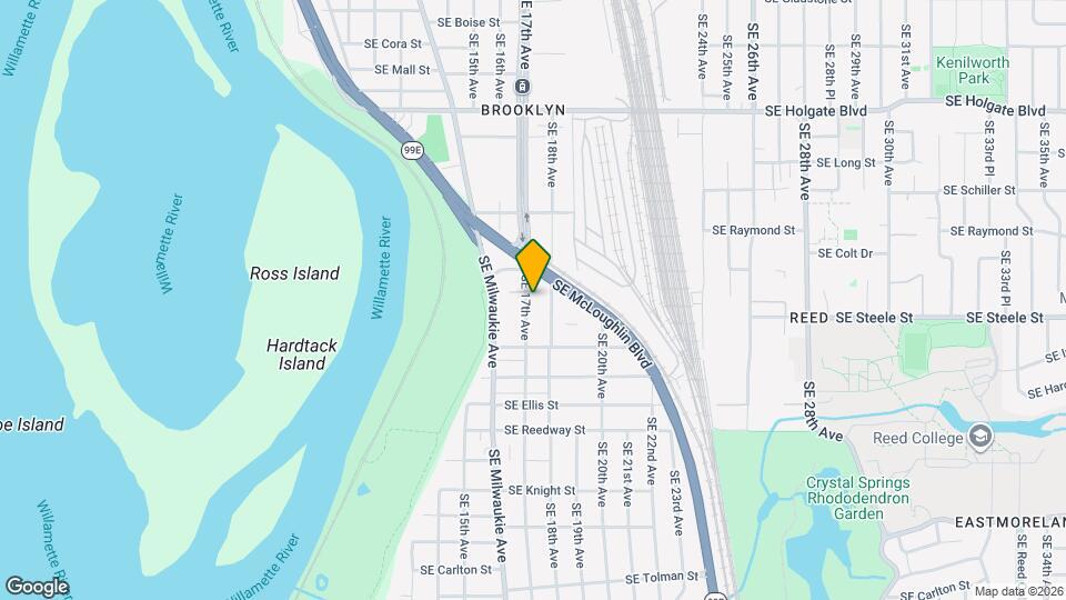 5206 SE 17th Ave Map and Location Details