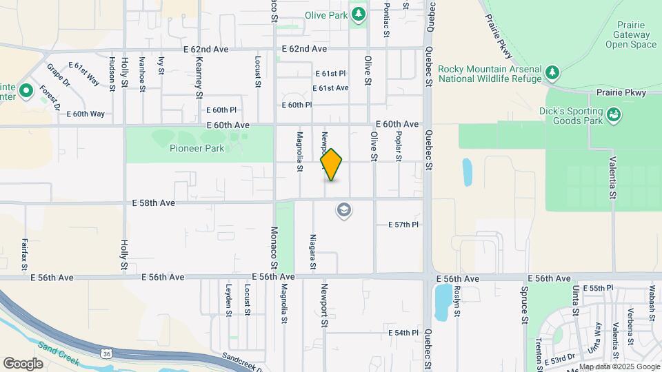 5840 Newport St Map and Location Details