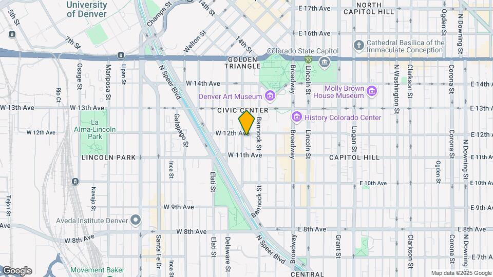 290 W 12th Ave Map and Location Details