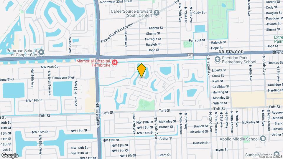7743 NW 21st Dr Map and Location Details