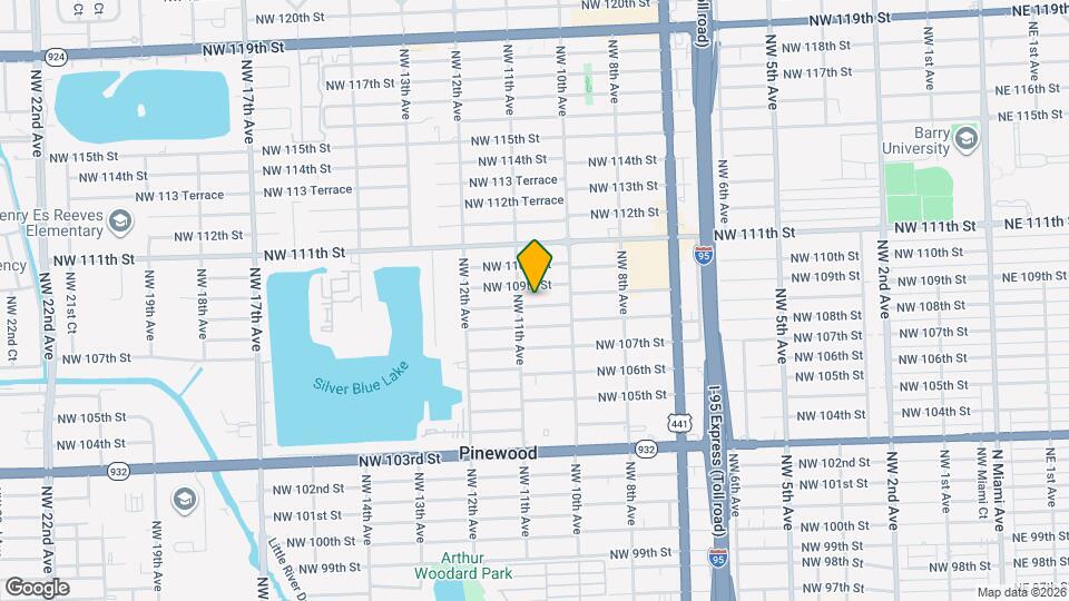 1061 NW 108th Terrace Map and Location Details
