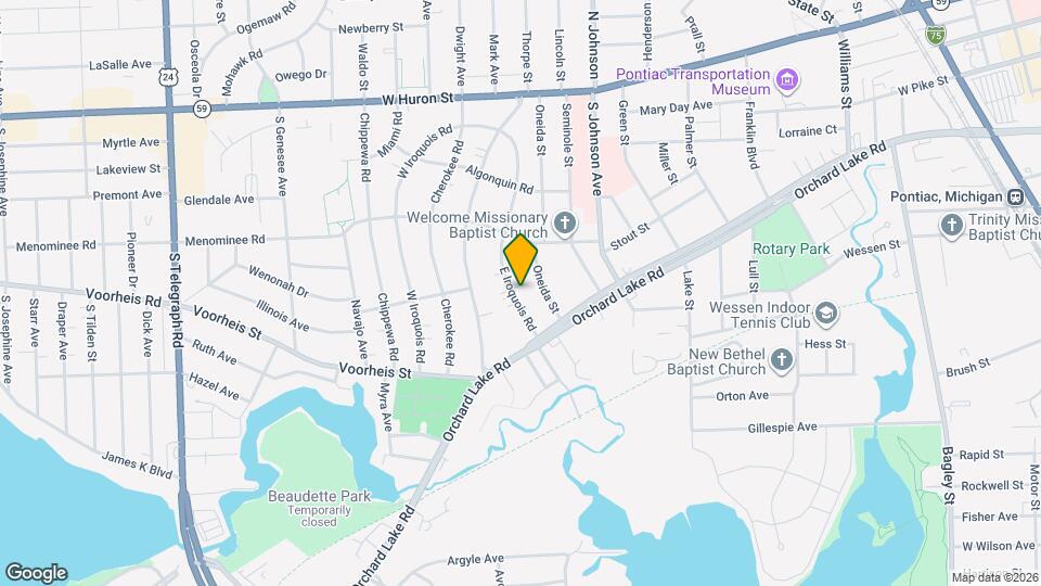 52 E Iroquois Rd Map and Location Details