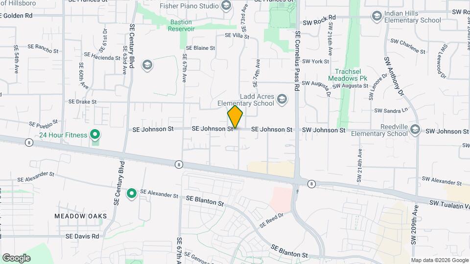 7278 SE Johnson St Map and Location Details