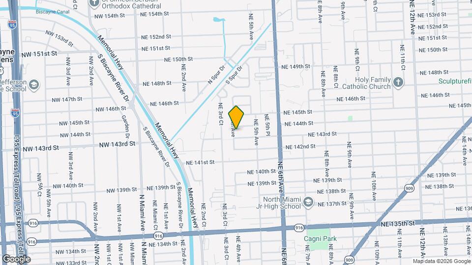 14321 NE 4th Ave Map and Location Details