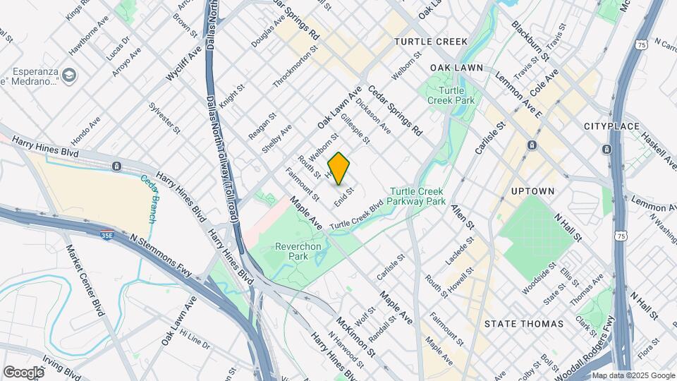 3522 Routh St Map and Location Details