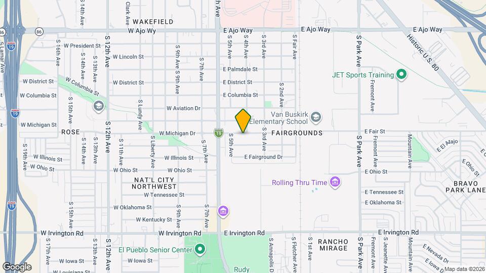 132-134 E Michigan Dr Map and Location Details