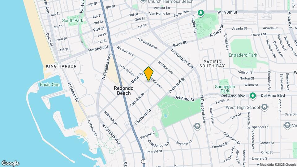 606 N Irena Ave Map and Location Details