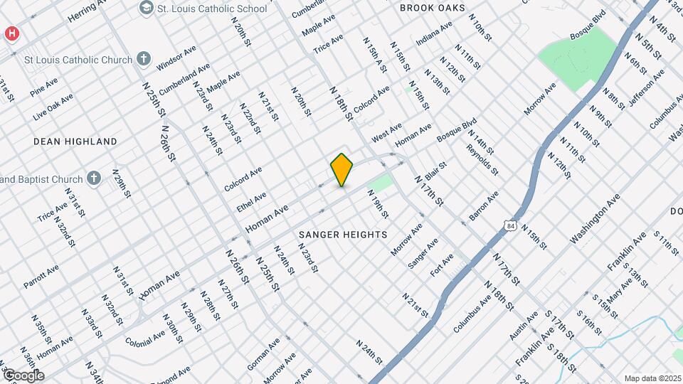 2001 Bosque Blvd Map and Location Details