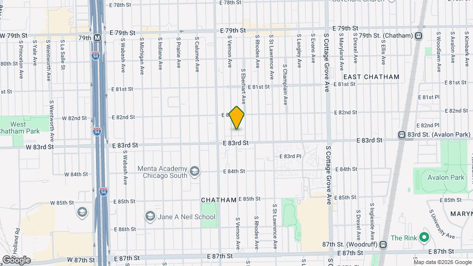 8235 S Vernon Ave Map and Location Details