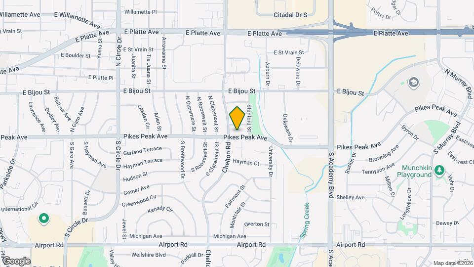 3610 E Pikes Peak Ave Map and Location Details