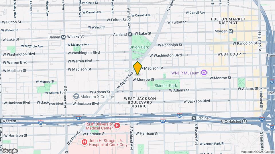 1534 W Monroe St Mapa y Detalles de la Ubicación