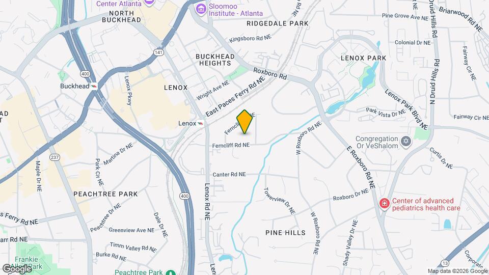 998 Ferncliff Rd NE Map and Location Details