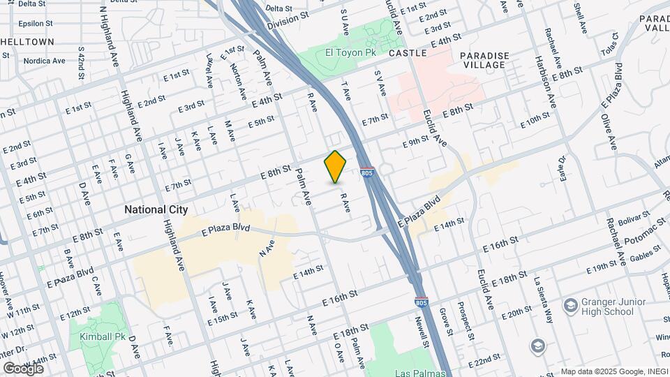 1735 E 10th St Map and Location Details