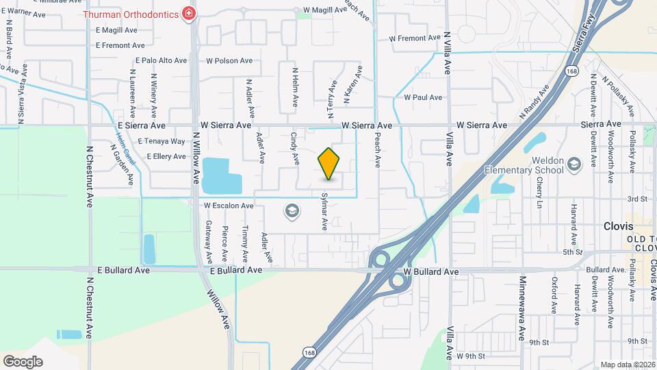 537 W Escalon Ave Map and Location Details