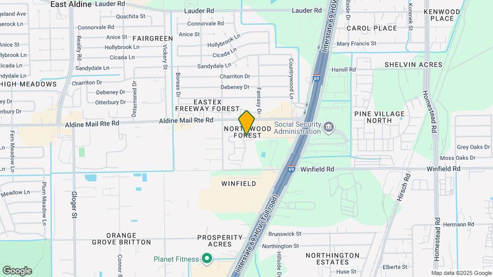 12206 Northwood Forest Dr Map and Location Details