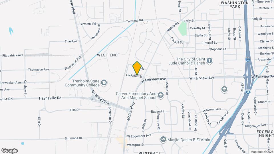 2431 Hickman St Map and Location Details