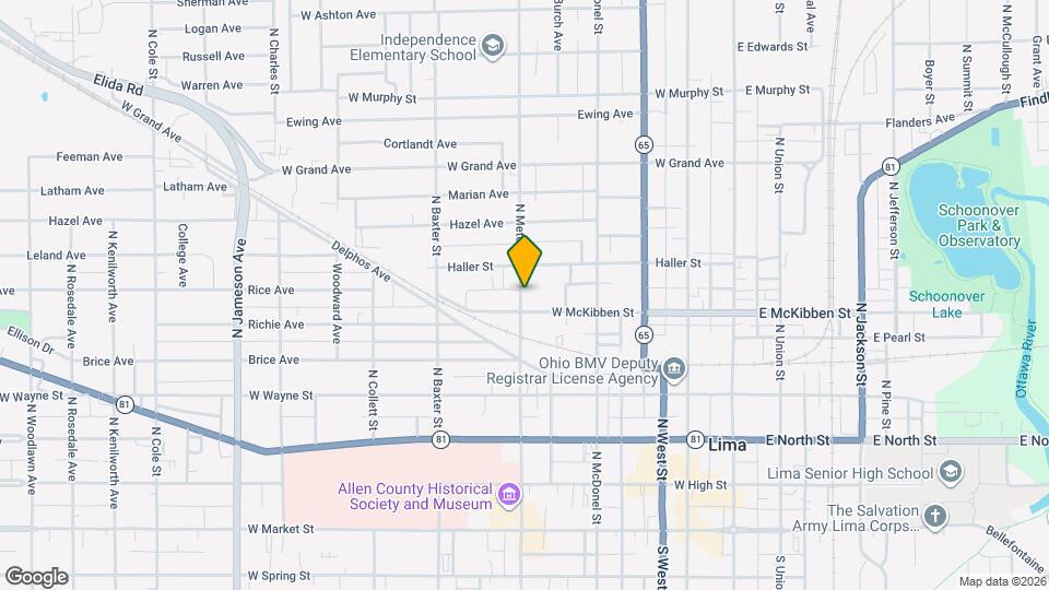 614 N Metcalf St Map and Location Details