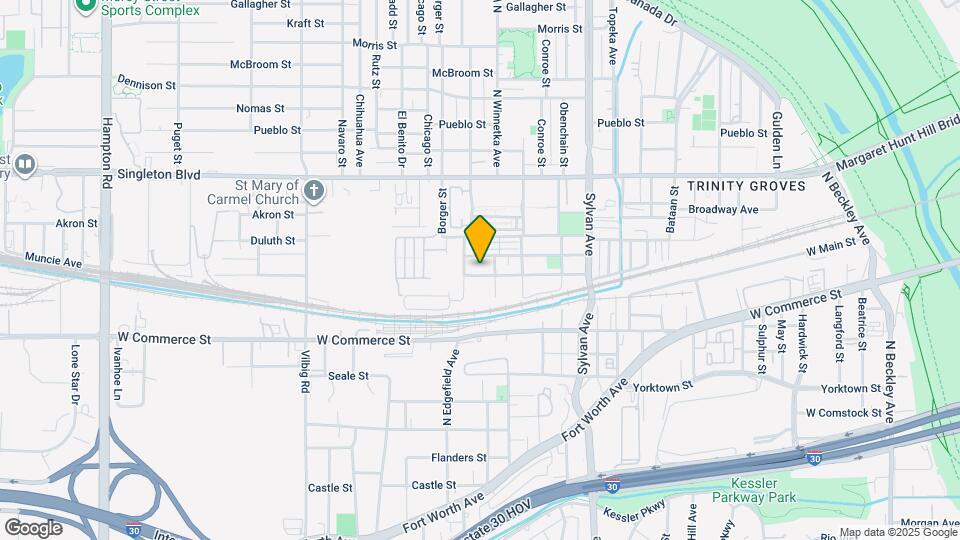 1115 Muncie Ave Map and Location Details