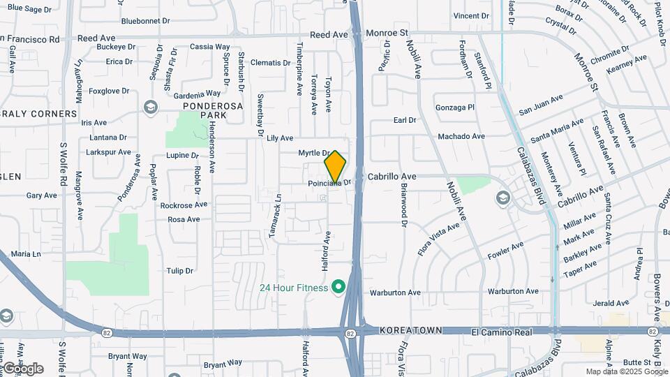 3686 Poinciana Dr Map and Location Details