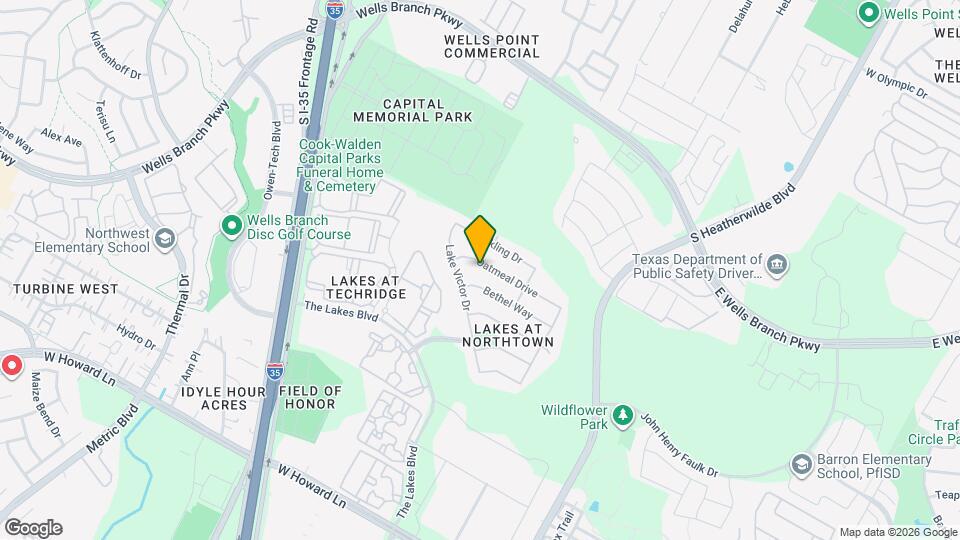 1013 Oatmeal Drive Map and Location Details