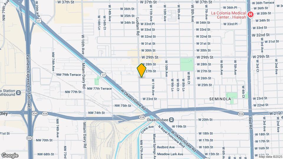 2595 W 12th Ave Map and Location Details