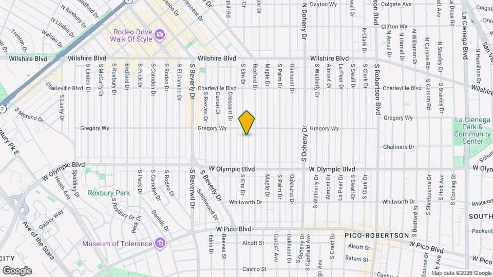 312 S Elm Dr Mapa y Detalles de la Ubicación