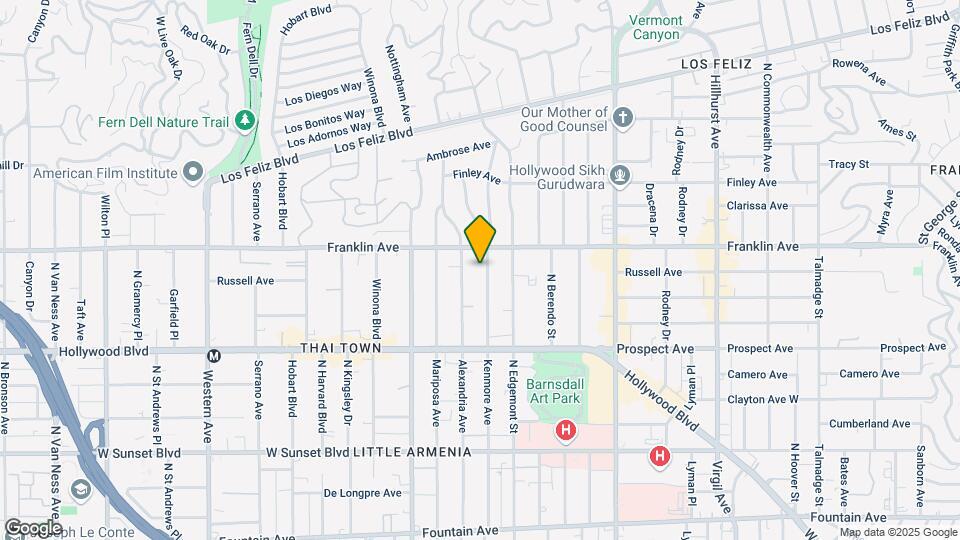 1835 N Kenmore Ave Mapa y Detalles de la Ubicación