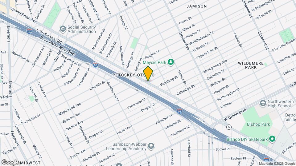 8254 Virginia Park St Mapa y Detalles de la Ubicación
